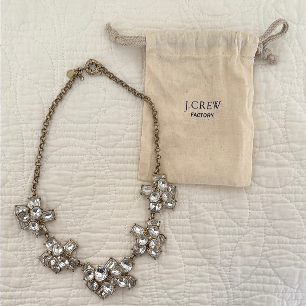 J. Crew Factory Gold and Silver Statement Necklace